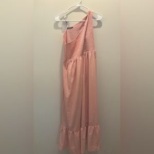 Light Pink One Shoulder Dress
